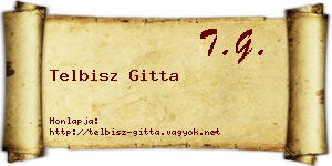 Telbisz Gitta névjegykártya